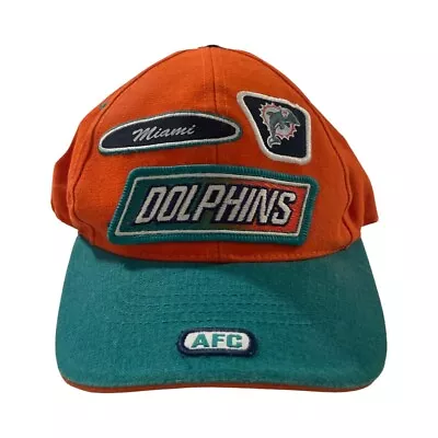 VTG 90s Reebok Miami Dolphins AFC Training Day Hat Baseball Cap Snapback  • $24.99