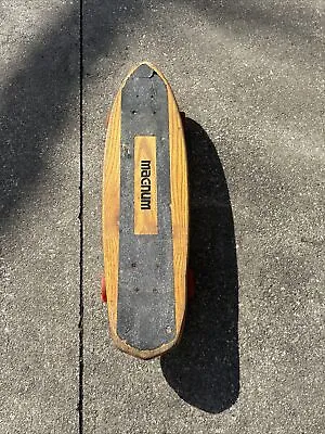 Vintage Skateboard Makaha 3 Magnum Wooden Skateboard 1960's Rare 25” Fat Cats • $175