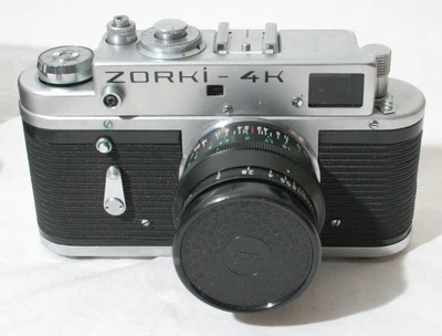 £6.50 • Buy Vintage Zorki 4K Camera With Jupiter 8 2/50 Lense And Original Leather Case