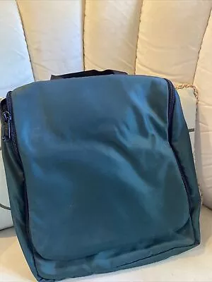 LL Bean Travel Toiletry Personal Bag Organizer Hanging Blue Nylon • $17.99