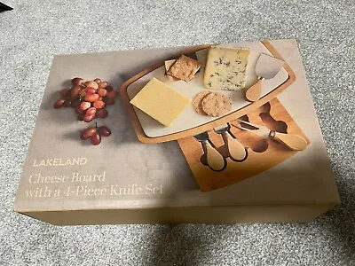 Lakeland Cheese Board With A 4-piece Knife Set • £14.95