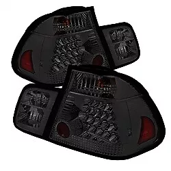 Spyder For BMW E46 3-Series 02-05 4Dr Tail Lights Smke ALT-YD-BE4602-4D-LED-SM • $251.77