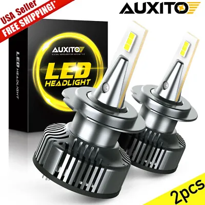 2x H7 LED Headlight Bulb Kit High Low Beam 100W 40000LM Super Bright 6500K White • $43.99