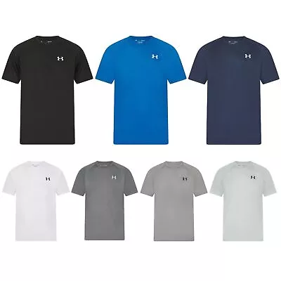 Under Armour UA HeatGear Tech Tee T Shirt In Black / Grey / White / Navy / Blue • £11.99