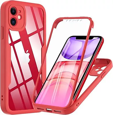 $8.99 • Buy 360 Full Body Case For IPhone 14 13 12 11 Pro Max XR X XS Max 7 8 Plus SE Screen