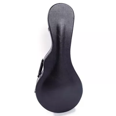 Glarry F-Style Microgroove Pattern Leather Wood Mandolin Case Black New • $52.88