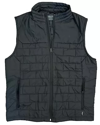 Abercrombie & Fitch Mens Size Large Black PrimaLoft Warm Puffer Vest Vintage • $32.99