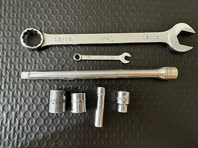 MAC Tools 7 Piece Misc Lot Of Sockets & Wrenches & Extension • $12