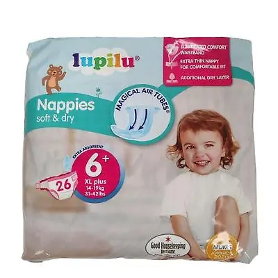 Lupilu Size 6+ Nappies XL+ 26 Pack • £8.79