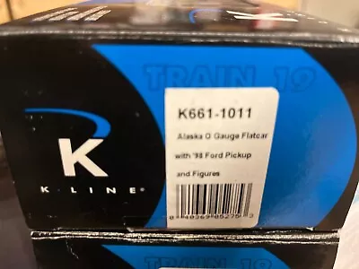 K-line # K661 -1011   O Gauge Alaska Flat Car & 98 Ford Pick Up • $16