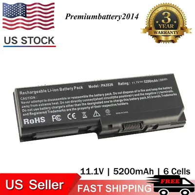 6 Cell Battery For Toshiba PA3536U-1BRS PA3537U-1BAS L350 L355-S7907 PABAS100 • $17.99