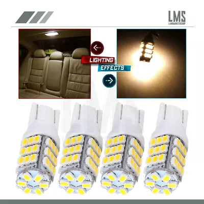 4X Warm White T10 42 SMD Car RV Trailer 921/194/168 Backup Reverse LED Lights • $8.79