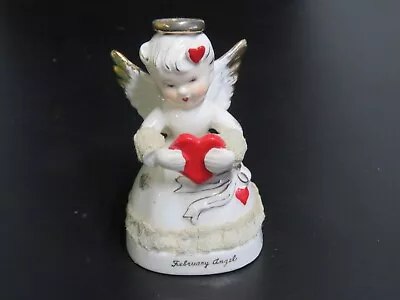 Vintage Napco February Ceramic Birthday Angel Japan Valentine • $24.95