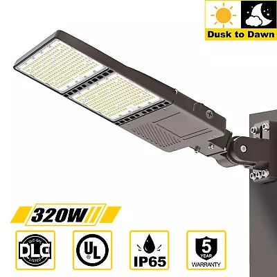 320W LED Parking Lot Light Commercial Shoebox Street Area Light With Photocell • $170.27