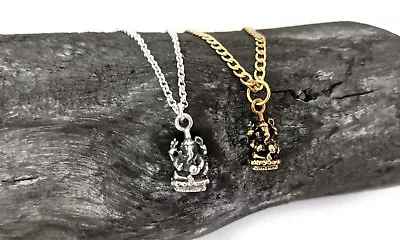 Hindu Ganesh Indian Elephant God Sterling Silver Gold Necklace & Pendant Jewelry • $9.99