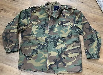 Men’s Knox Armory Camouflage Full Zip Snap Up Collared Jacket Size Xxl • $39.99