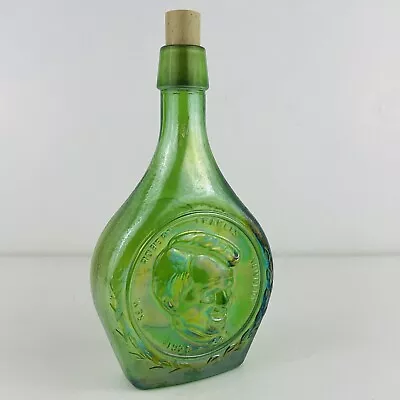 Vintage Robert F Kennedy Wheaton Glass Green Decanter The Great American Series • $19.99