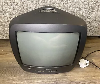 Vintage Philips 14PT1356 14  CRT Retro Gaming TV- Cube- Tested & Working • £64.99
