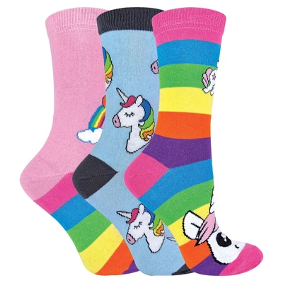$55.92 • Buy Girls Unicorn Rainbow Hot Water Bottle, Novelty Socks & Slippers Gift Set
