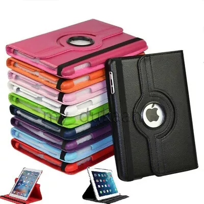 For Apple IPad 9/8/7/6/5 Air 5/4/3/2 Pro 11 Rotation Pu Leather Case Cover • £5.49