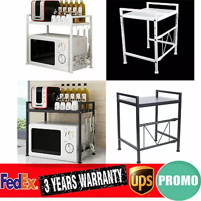 Stainless Steel Expandable Microwave Oven Rack Stand Shelf Organiser For Kitchen • $27