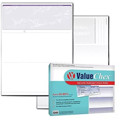 Versacheck Valuechex - 55 Blank Business Voucher Checks - Purple Prestige - 55 S • $19.06