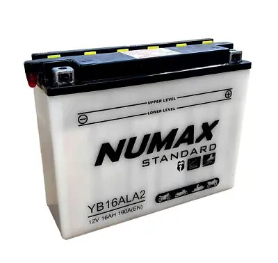 Numax Yamaha VMX 12 V-Max 1200cc 1985-2007 Motorcycle Battery YB16AL-A2 • £44.50