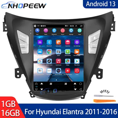 9.7  Android 13 Car Stereo Radio GPS NAVI Player For Hyundai Elantra 2011-2016 • $169.99