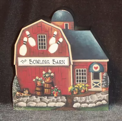 Vintage Brandywine Woodcraft Collectables The Bowling Barn Building Shelf Sitter • $9.99