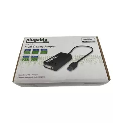 NEW Plugable USB 3.0 Multi-Display Adapter Model UGA-3000 Free Shipping • $29.74