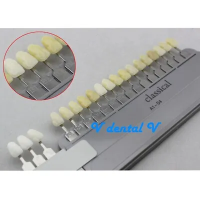 19 Colors Dental Teeth Shade Guide A1-D4 With Bleached Shades VITA • $53.88