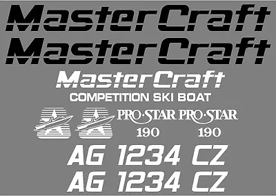 MasterCraft Prostar 190 W/Matching Registration Numbers Set #4 • $74.95