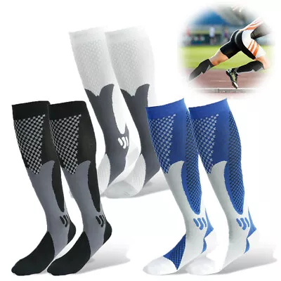 3 Pairs Compression Socks 20-30mmHg Support Miracle Calf Leg Sport Men Women XXL • $13.85