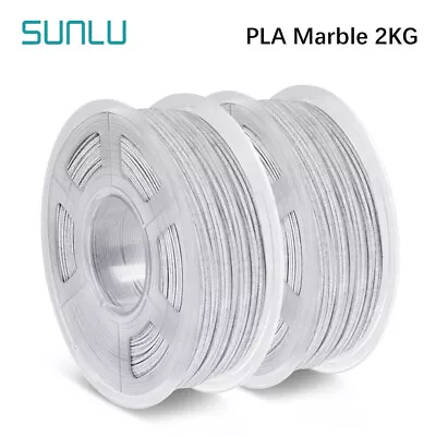 2* SUNLU Marble PLA 3D Printer Filament 1.75mm 1KG /Spool Good Vacuum Packaging • $52.77
