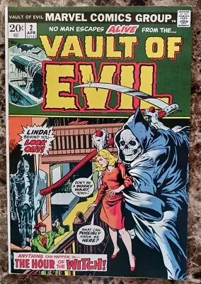 Vault Of Evil #2 VF- (1973 MARVEL COMICS) Mid To High Grade Bronze Age Horror!  • $14.99