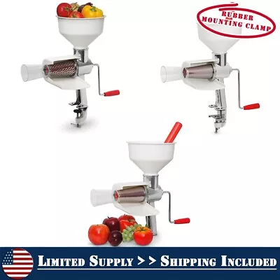 $65.05 • Buy Homemade Deluxe Food Strainer And Sauce Maker Purees Juices Jams Vegetables New