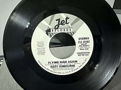 Ozzy Osbourne – Flying High Again - Rare OG 1981 Heavy Metal 45 7  WL PROMO • $9.95