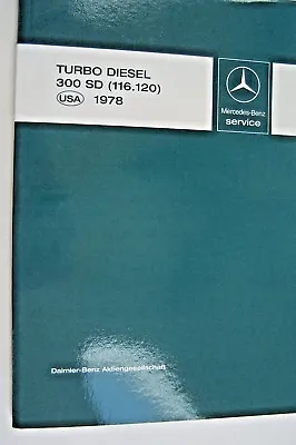 Mercedes 300SD 300D 300cd Owners Service Manual Repair W123 W116 W126 New Origin • $84.95