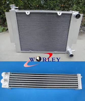 For Mazda RX2 RX3 RX4 RX5 RX7 With Heater Pipe Aluminum Radiator And Oil Cooler • $215