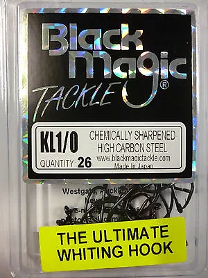 Black Magic Tackle KL 1/0  Circle Hooks Whiting 26pack  FREE SHIPPING! • $13.99