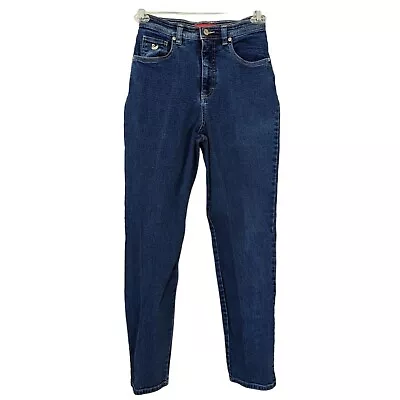 Vintage Gloria Vanderbilt High Rise Stretch Womens Blue Jeans Size 8 Medium • $29.99