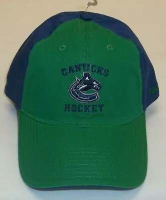 NHL Vancouver Canucks Slouch Adjustable Hat By Reebok - Osfa - New • $14