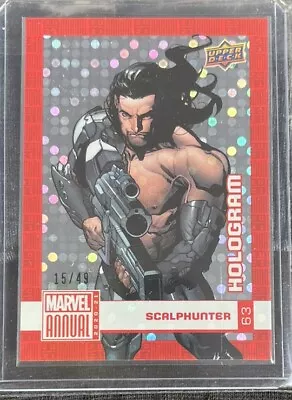 2020-21 Upper Deck Marvel Annual Foil Hologram 15/49 Scalphunter #63 • $49.99