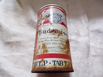 Vintage Budweiser Beer Can Pull Tab Steel Body Aluminum Top 12oz (E) AT • $24.99