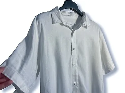 Onia Linen Button Down Shirt Men’s Size Large White • $16.24