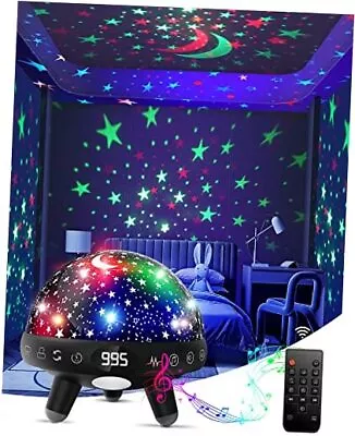  Kids Night Light Projector With Music.Baby Night Light Star Projector Black • $58.72