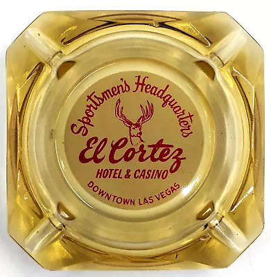 Vintage El Cortez Hotel Las Vegas Casino Ashtray Amber 1941-Present VG Cond. • $17.99