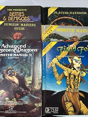 Vintage Lot Of Advanced Dungeons And Dragons RPG Gaming Books Lot Of 6 • $177.50