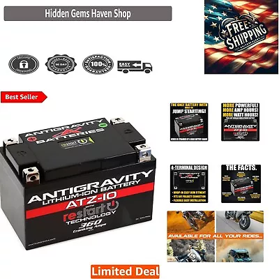 Performance Lithium Motorcycle Battery - Built-In Jump Starting - 6.1Ah • $404.79