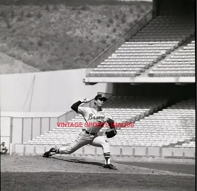 Hank Fischer Milwaukee Braves Original Baseball Photo Negative • $12.99